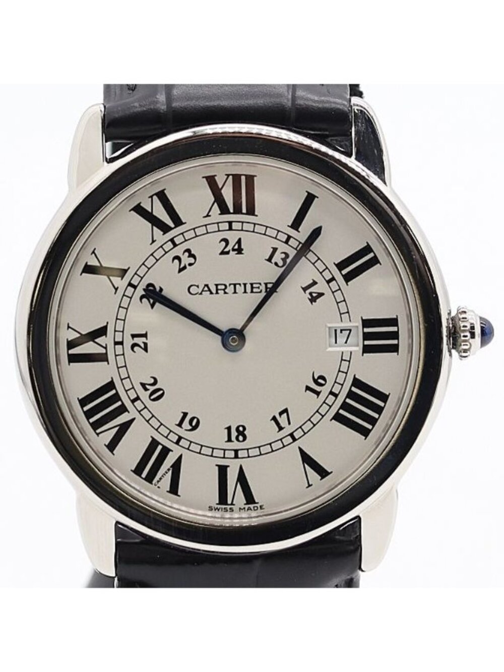 Cartier Ronde Solo Silver Dial Date Watch